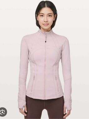lululemon athletica Porcelain Pink Nulu Define Full-Zip Jacket 12 NWT